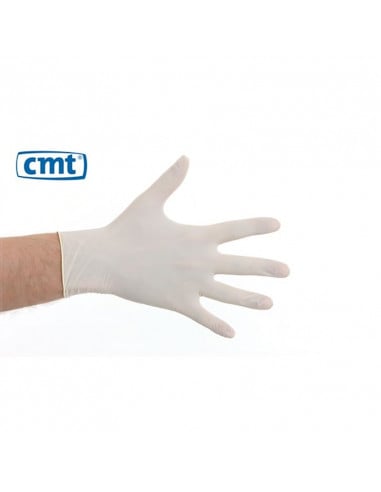 Latex Handschoenen Poedervrij Wit 100 stuks (CMT) | Snel en Voordelig  bestellen bij EHBO-Centrum.nl | Snelle Verzending | 14 dagen bedenktijd